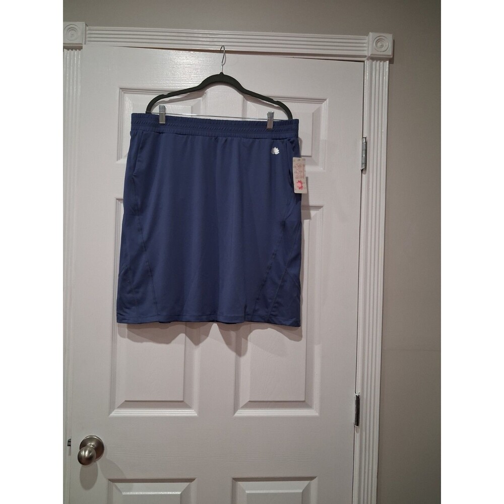 Snoga  travel Skirt Blue  Womens 1X L  Stretch